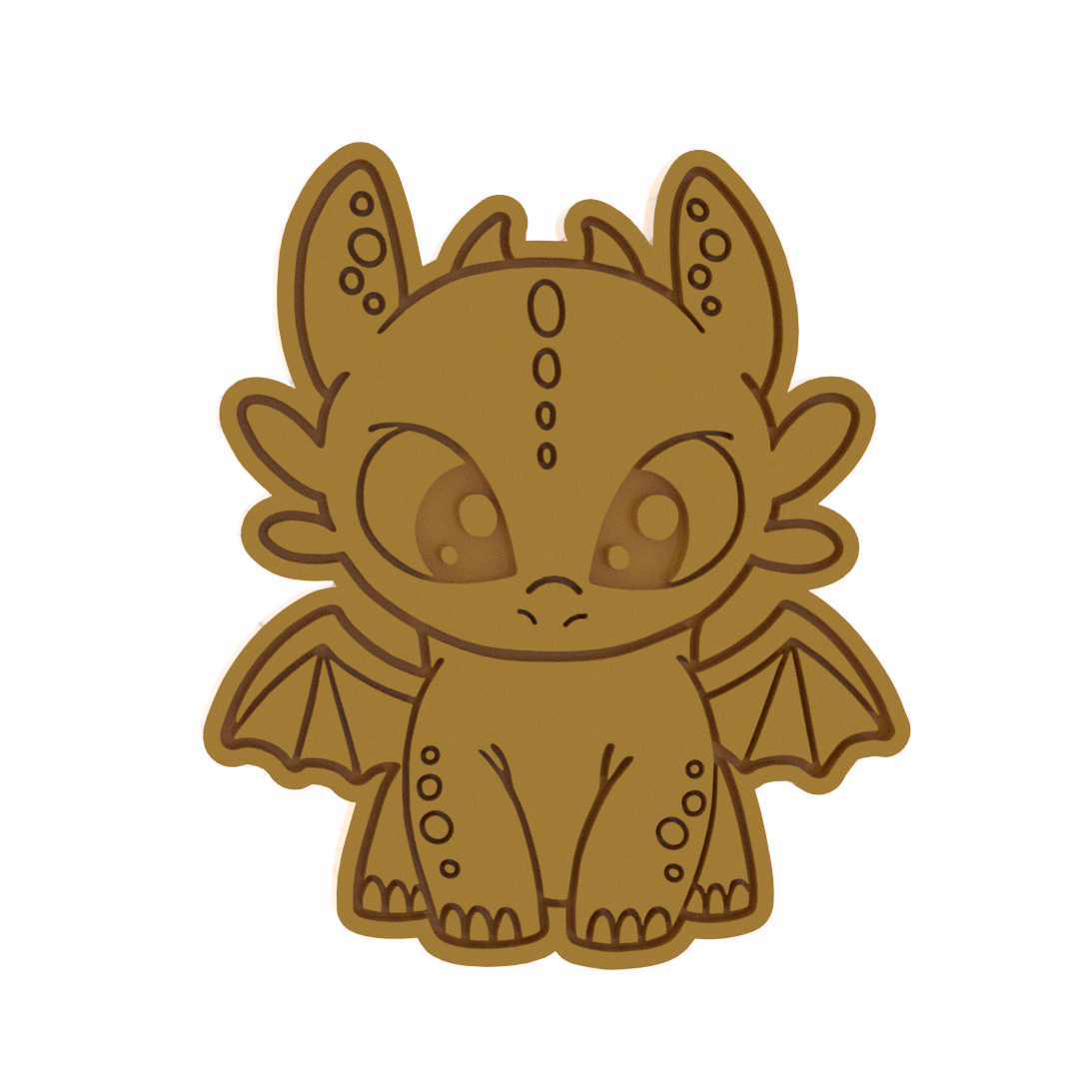 STL file Toothless Cookie Cutter (How To Train Your Dragon)・3D printing